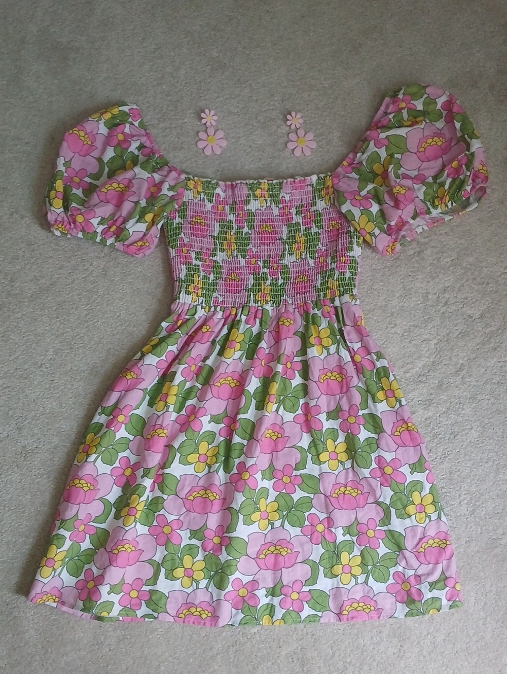 Show Me Your MuMu Bixby Mini Dress Fresh Floral - Picture 4 of 6